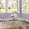 International Concepts Round 36 in Round Top Pedestal Table, with 2 X-Back Chairs, Washed Gray Taupe, 36 in W, 36 in L K09-36RT-27B-C613-2 - alternate 2